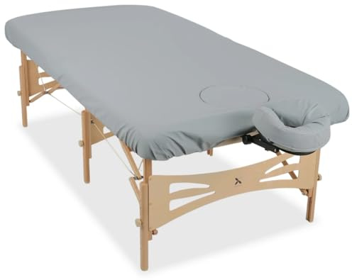 HABYS Ölresistenter Bezug für Massageliege Integral | mit Gummizug & 3 Spannern | C460 | Grau