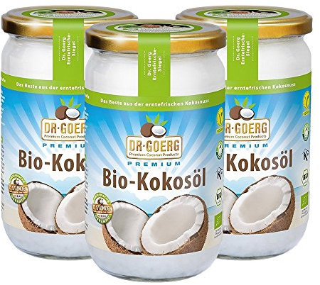 Dr. Goerg Premium Bio-Kokosöl, 3er Pack (3 x 1 l)