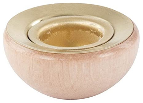 Rudolphs Schatzkiste Ersatzteile & Bastelbedarf Holztülle mit Messingeinsatz für Kerzen d=14mm und Tropfschale d=28mm Breite x Höhe x Tiefe 3 cmx1,5 cmx3 cm NEU Erzgebirge Kerzenhalter Teelichthalter