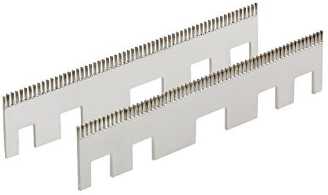 EUROTABAK 2 Stk. Abstreifkämme Schnittbreite 0,8mm für TC-100 Tabakschneidemaschine - Ersatzteil Tabakschneider, Länge 10cm