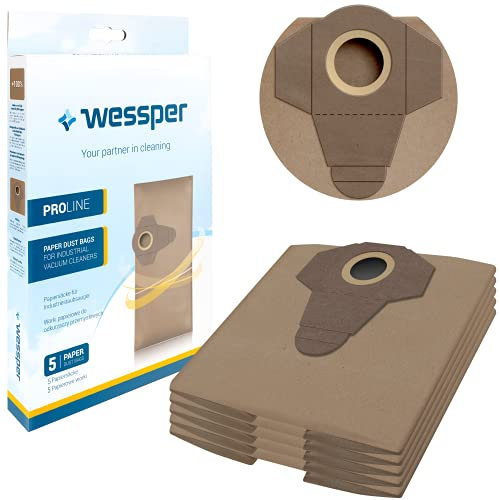 Sillar Staubsaugerbeutel für Einhell TE-VC 1820 1250 RT-VC 1420 1500 1600 BT-VC 1250 S Parkside PNTS 1250 1300 1400 1500 B2 B3 C1 C3 D1 E2 Sparky VC1220 VC1430 MacAllister 1250W 1400W (5 Stück)