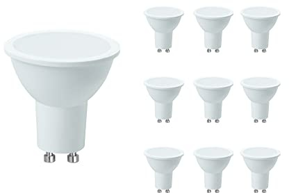 Maxim LED Bulbs, GU10, 5 W, Daylight White Pack of 10 50MLGU10DL5X10, Day Light