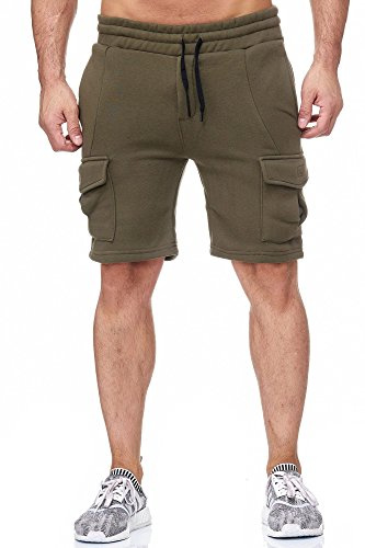 Tazzio Herren Sweat Short 18605 Khaki XXL