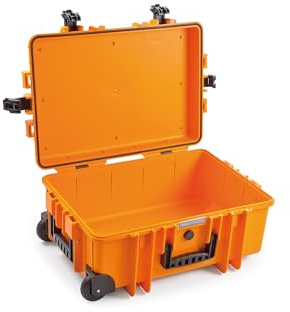 B&W Transportkoffer Outdoor - Typ 6700 Orange - IP67 Zertifizierung, staubdicht, bruchsicher und unverwüstlich