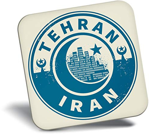 Destination Vinyl ltd Fridge Magnet - Iran Tehran Blue Moon Travel 7439