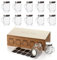 2.5 oz Small Mason Jars with Lids (10 pack) Leak Proof Mini Mason Jars with Handles, Glass Shot Glasses with Chalkboard Labels, Tiny Mason Jar Mugs for Gifts, Party Favors, Jam, Candy, Weddings