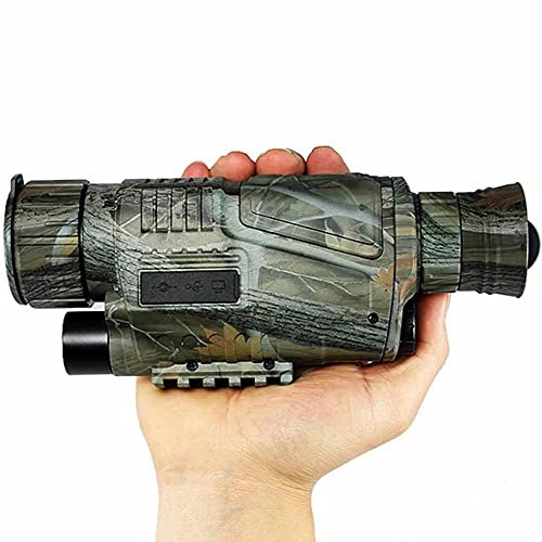 GQYYS 5X40 Digital Night Vision Monocular for Day and Night Infrared Night Vision Monocular Digital Camera with Video USB Output Function, with 8G TF Card Take HD Photo & Video