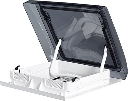 Skymaxx Dachluke mit Bügel 400x400mm 23-60mm Dachstärke mit LED