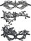 Maigendoo 3 Stück Spitze Maskerade Masken Karneval Maske Männer Frauen Venezianische Masken Abschlussball Augenmaske Set Kostüm Party Supplies für Karneval Halloween Jahrestag Festival Ball