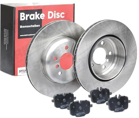 STARK Bremsen Satz Hinten 345mm Bremsscheiben und Beläge Komplett Kompatibel mit BMW 5 Touring F11 5 Limousine F10 6 Gran Coupe F06 6 Coupe F13 6 Cabrio F12