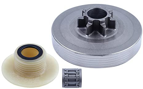 Gubeter .325-7T Tamburo Frizione con Kit Ingranaggi a Vite Senza fine, per Motosega Cinese 4500 5200 5800, Tarus (Taurus), Timbertech, Silverline, Kiam Sherwood, Raptor, Trueshopping, Sanli,