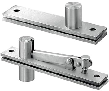 Mgoodoo Heavy Duty Pivot Hinge 360° Rotation, 304 Stainless Steel, 50kg Load Bearing, Concealed Invisible Door Hinge for Wooden/Secret/Murphy Doors, 1 Set