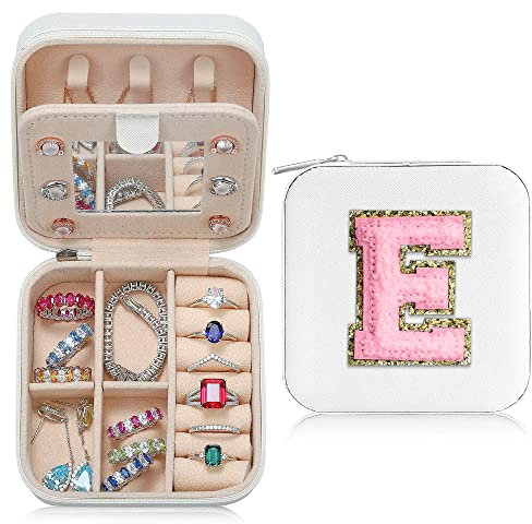 TINGN Kleine Schmuckschatulle für Mädchen, Reise Must Have Schmuck Organizer, Reiseetui | Reisegeschenke für Frauen Mädchen Schmuckschatulle | Abschlussgeschenke für Freundinnen