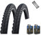 2er Set Schwalbe Fahrradreifen Marathon 365 28 Zoll (47-622) Reflex + AV DV SV Schlauch und 3 Metall Reifenheber E Bike (DV-Ventil Schläuche, 28x2,15 Zoll (55-622))