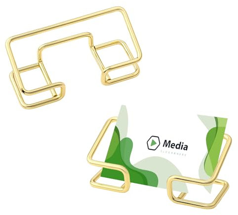 simarro Porte-cartes de visite moderne pour bureau, porte-cartes de visite (doré)