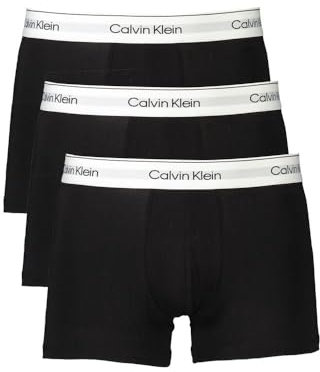 Calvin Klein, Men's, Trunk 3Pk 000NB3963A, Black (Black, Black, Black), 2XL