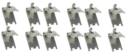 UPKOCH 3sets Freezer Cooler Shelf Support Metal Clips Fridge Shelf Clips Bracket Pegs Set 4pcs*3