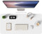 MOLMO Non-Slip Desk Mat, Waterproof Desk Pad Table Protector, Easy Clean Laptop Mat Large Mouse Pad Leather Writing Mat with Suede for Office/Home/Decor (White, 60 x 35 cm)