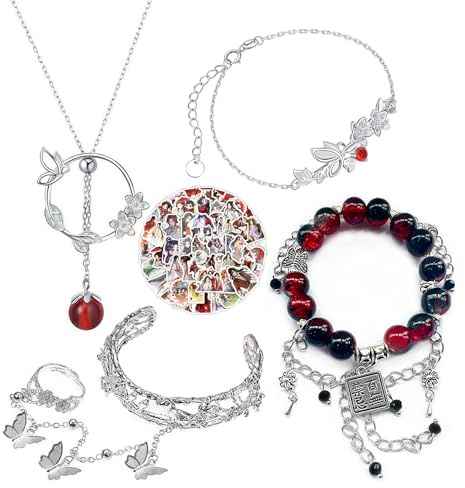Zaky Heaven Offi Blessing - Tian Guan Ci Fu Cosplay Halsketten Hua Cheng Xie Lian Armbänder Charakter Sticker Set 14 Stück