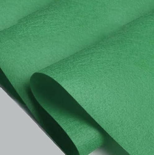 3 METROS DE TELA FIELTRO - Fieltro Suave de Color Liso Usos: Manualidades,Decoración y disfraces para Ropa, Accesorios, Patchwork - Ancho 90 cm -(VERDE.)