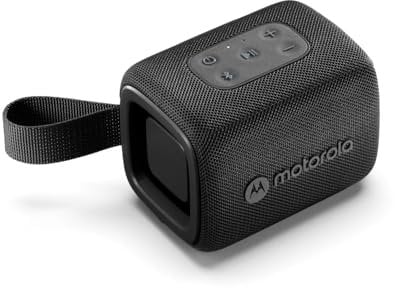 Motorola Sound - ROKR 300 Altavoz Bluetooth 5.3 – Altavoz Inalámbrico Portátil 7W – Compacto IP67 Resistente al Agua y al Polvo – 12h de duración, Color Negro