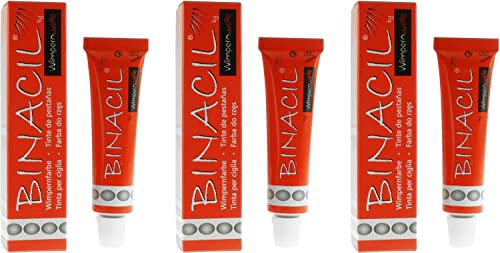 Wimpernwelle BINACIL Wimpernfarbe hellschwarz 3x15 g