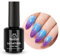 Beetles 15 ml UV Gel Nagellack Thermo, Mitternachtsviolett Gel Nail Polish UV LED Maniküre Nagelstudio DIY Gellack Nagelkunst Design für Anfänger