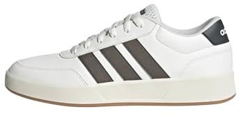 adidas Men's BREAKNET 3.0 Shoes, core White/Earth strata/Grey six, 10 UK