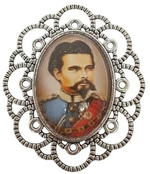 geRaspel Brosche Trachtenschmuck König Ludwig Oktoberfest Vatertag