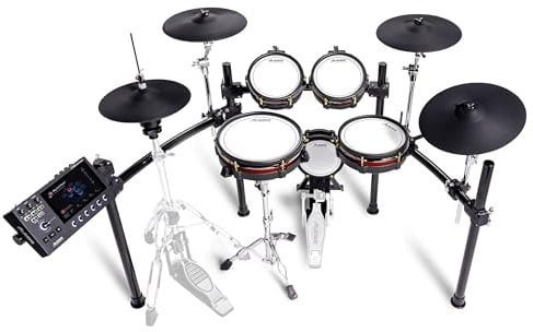 Alesis Strata Core - Batteria Elettronica con Touchscreen, Piatti Tripla Zona, hi-hat Active Magnetic, Pelli Mesh bi-zona, Cassa da 8, 144K Campioni