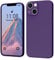 ORDA for iPhone 13 Case Silicone Ultra Slim Soft Gel Rubber Cover for iPhone 13 Phone Case Thin Anti-Scratch Microfiber Lining Compatible for iPhone 13 6.1 inch Dark Purple