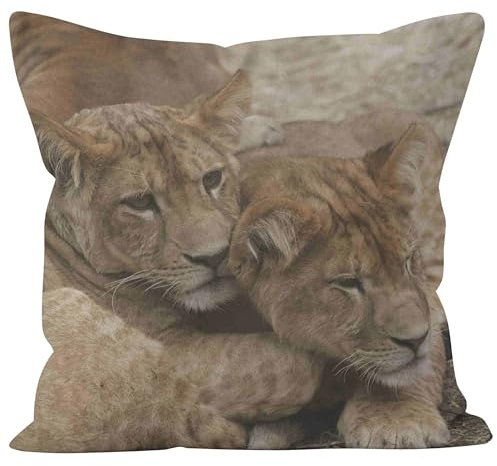 Nimvoya Lin Tapis de Souris À Personnaliser Mouse Pad Japon 40x40cm, Lion Tapis de Souris Gaming pour Pc XXL Tapis de Bureau XXL Gaming Décoration de Canapé de Salon 1Pcs