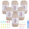 FOGAWA 6 x 50g Filati Maglieria All'Uncinetto Beige Fettuccia per Borse a Uncinetto, Filato per Tessitura Cesti di Filati All'Uncinettoper Ferri (Beige)
