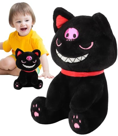 Cat Kuscheltier Cat Plush Toy Pirate Thip Pillow | Schlafender Begleiter Gotische Tierpuppe für Schlafzimmer, Haus, Sofa, Auto, Bett