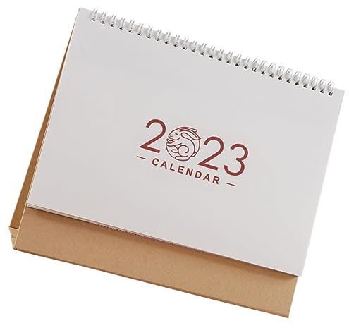 DIYEAH Kalender 2023 Schreibtischkalender Kleiner Schreibtisch Monat Wöchentlich 2023 Tischplatte Büro Blockkalender Für Schreibtisch Kalender Abreißen Jahreskalender Deko Papier