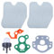 Kit interruttore leva filtro aria for motosega McCulloch CS340 CS380 con guarnizioni carburatore e pompetta di adescamento