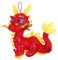 Peluche Dragon Peluche Adorable Décoration Nouvel an Chinois pour Événements Spéciaux