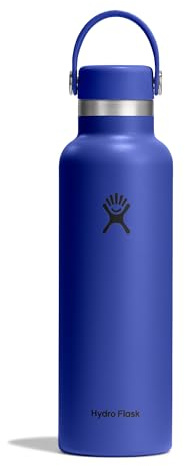 Hydro Flask – Standard Flex Cap 621 ml (21 oz) Bottle | Edelstahl, auslaufsicher, passend für Getränkehalter – Kalt 24 Std., heiß 12 Std. – Capri Blue