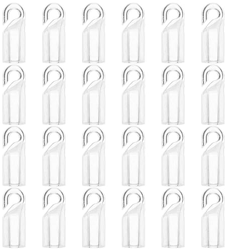 Beatifufu Ganci Tende Finestre Pvc in 24 Pezzi Manico Comodo e Resistente, Accessori per Bastoni Tende per Casa e Ufficio, Ricambi Pratici e Durevoli