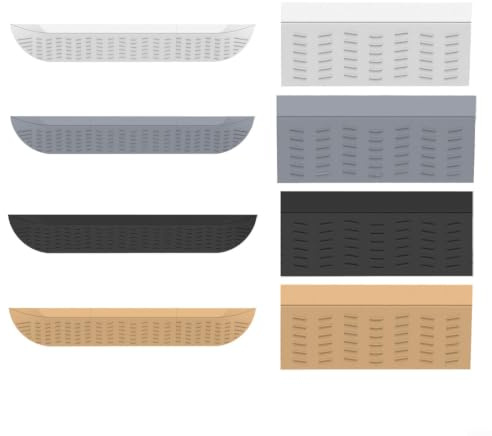 LatoYard Saugroboter Zubehör Schwellenrampe Silikagel 58cm Gleitschutz Rampe Modular Kombinierbar(gray-58cm)