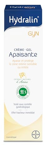 HydralinGyn Crème Gel Apaisante Zone Intime 15g - Soulage Rapidement Irritations, Démangeaisons et Rougeurs - Hydrate et Protège la Flore Vaginale - Gel Intime Femme pour Hygiène Intime Quotidienne