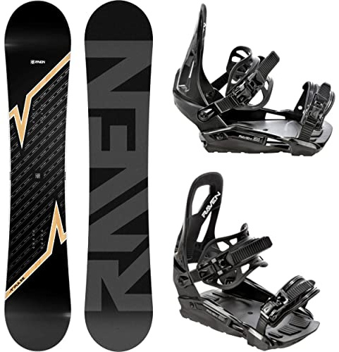 Snowboard Set: Snowboard Raven Pulse + Bindung Raven s230 (170cm Wide + s230 Black M/L)
