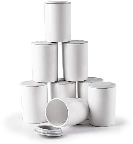Duronic P8Y2 Vasos de 125ml de cerámica compatibles con las yogurteras Duronic YM1 y Duronic YM2