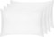 Sleep and Beyond Egyptian Cotton 200 Thread Count Percale Standard Housewife Pillow Cases 4 Pack (White)
