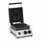 Royal Catering RC-WMR01 Gaufrier En Forme De Cœur Appareil À Gaufres Électrique Professionnel Inox Machine (1,500 W, 50-300 °C, 0-5 min, Alliage d'alu/Téflon)