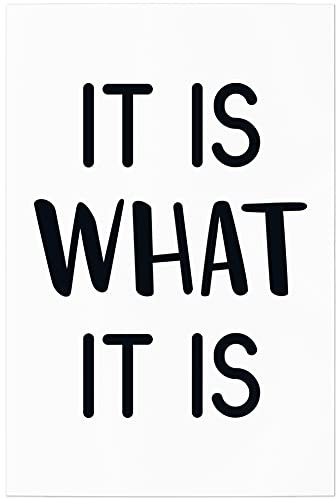 JUNIWORDS Poster, It is What it is, 20 x 30 cm