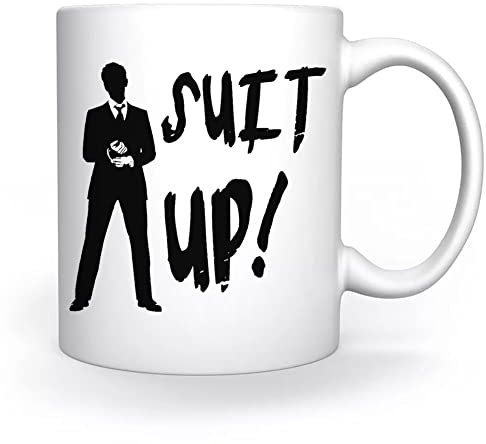 Suit Up How I Met Your Mother Tasse Weiß Für Kaffee Tee Cappuccino Kakao Mug White Coffee Tea Cacoa