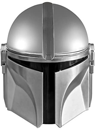 Mandalorian Helmet, Boba Fett Full Head PVC Mask Halloween Cosplay Costume Props For Adult Silver