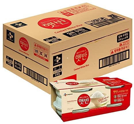 Starry Asian Market CJ Cooked White Rice (HETBAHN) (210G *36 Packs)