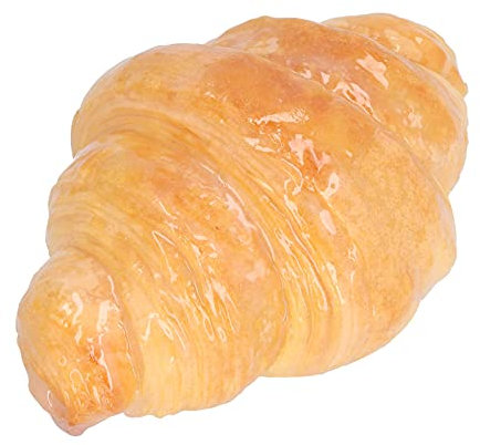 Agatige LED-Nachtlicht, Simulation Brot Batterie Nachttischdekoration Croissant Lampe für Zuhause Schlafzimmer Büro(Croissant)